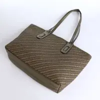 Сумка женская тоут на молнии, 30&times;11&times;25 см, зелёная