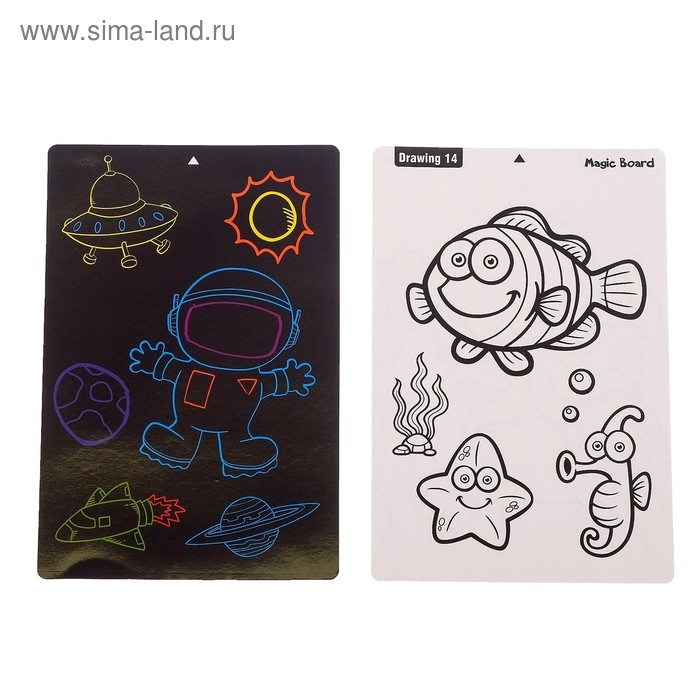 Планшет для рисования 3D «Зайка», с ручками и карточками, цвет МИКС Планшет для рисования 3D «Зайка», с ручками и карточками, цвет МИКС