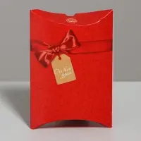 Коробка подарочная сборная фигурная, упаковка, «От всей души!», 11 х 8 х 2 см