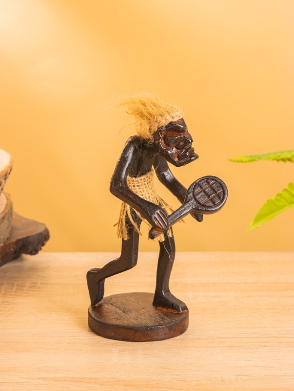 Сувенир «Абориген теннисист», 8×8×18 +/- 2 см, дерево Сувенир «Абориген теннисист», 8×8×18 +/- 2 см, дерево