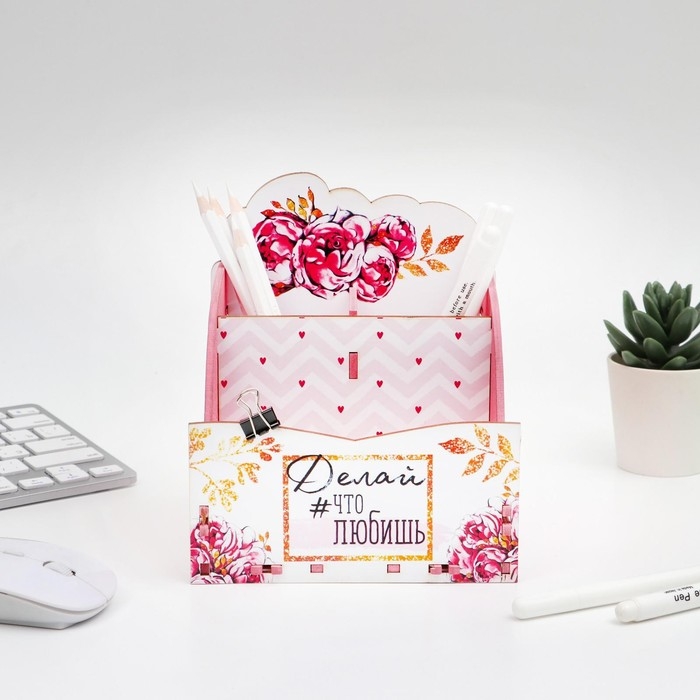 Органайзер для канцелярии «Пионы» Органайзер для канцелярии «Пионы»