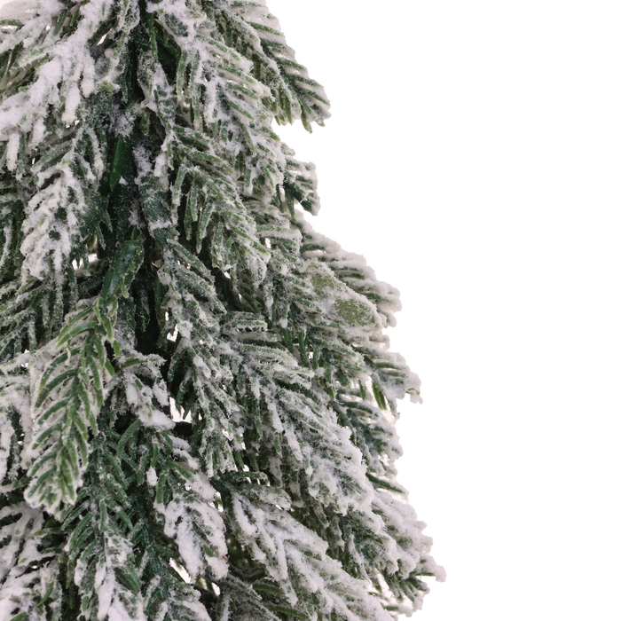 Новогодний декор «Ёлка в снегу на подставке», 12 × 12 × 18 см Новогодний декор «Ёлка в снегу на подставке», 12 × 12 × 18 см