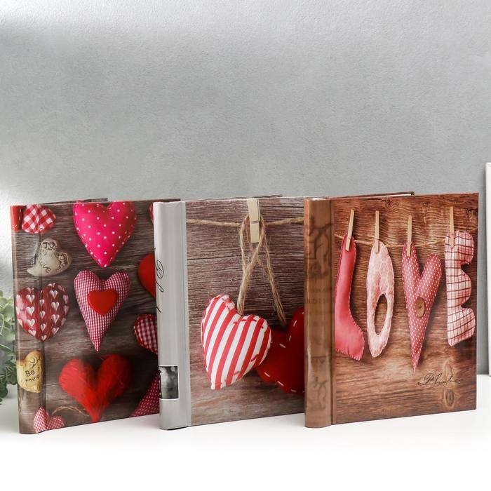 Фотоальбом магнитный 20 листов Фотоальбом магнитный 20 листов "Любовь" 23x28см МИКС