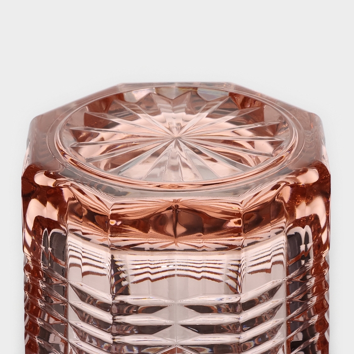 Стакан высокий стеклянный «Даллас», 380 мл, цвет розовый Стакан высокий стеклянный «Даллас», 380 мл, цвет розовый