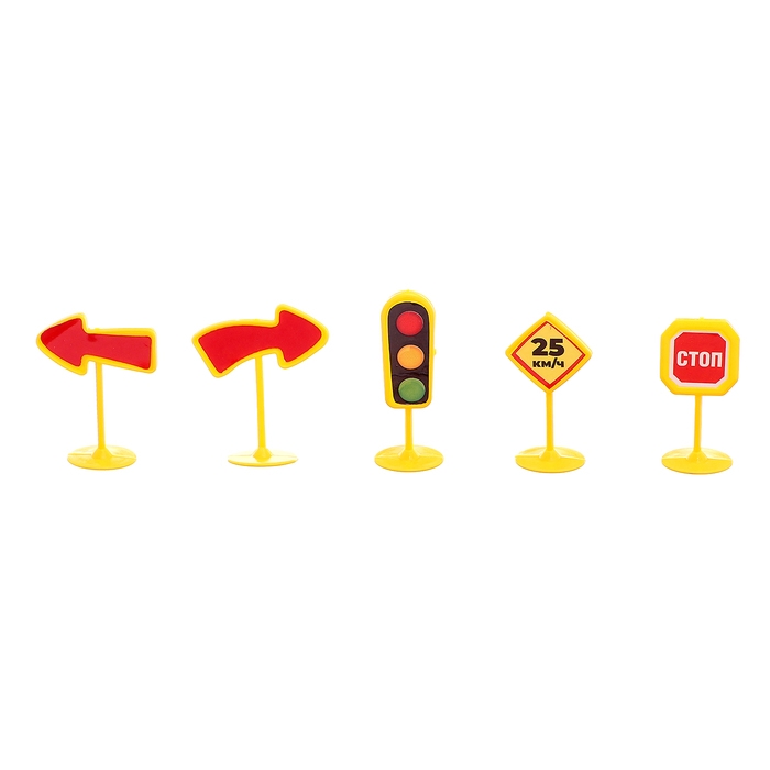 Парковка «Полицейский участок», 1 машинка, 8 дорожных знаков, 31 деталь Парковка «Полицейский участок», 1 машинка, 8 дорожных знаков, 31 деталь