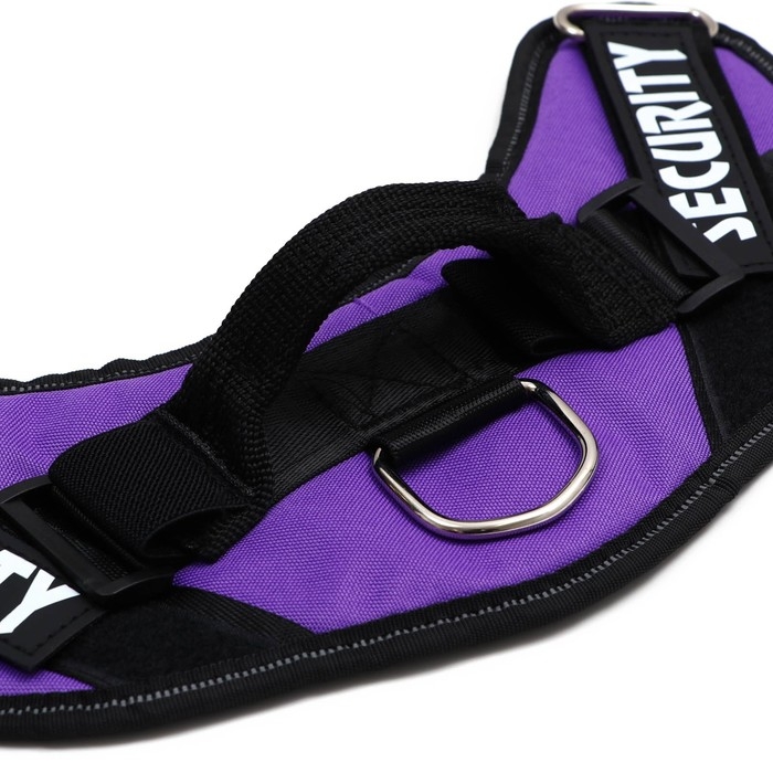 Шлейка К9 мягкая светоотражающая, размер M, ОГ 55-65 см, вес 11-20 кг, фиолетовая Шлейка К9 мягкая светоотражающая, размер M, ОГ 55-65 см, вес 11-20 кг, фиолетовая
