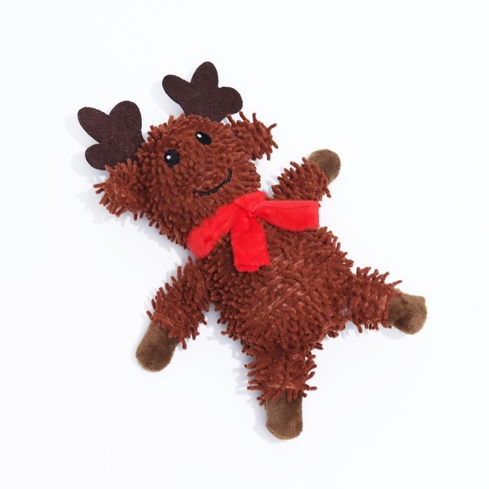 Игрушка мягкая для собак Игрушка мягкая для собак "Олень" с пищалкой, 26 х 18 см