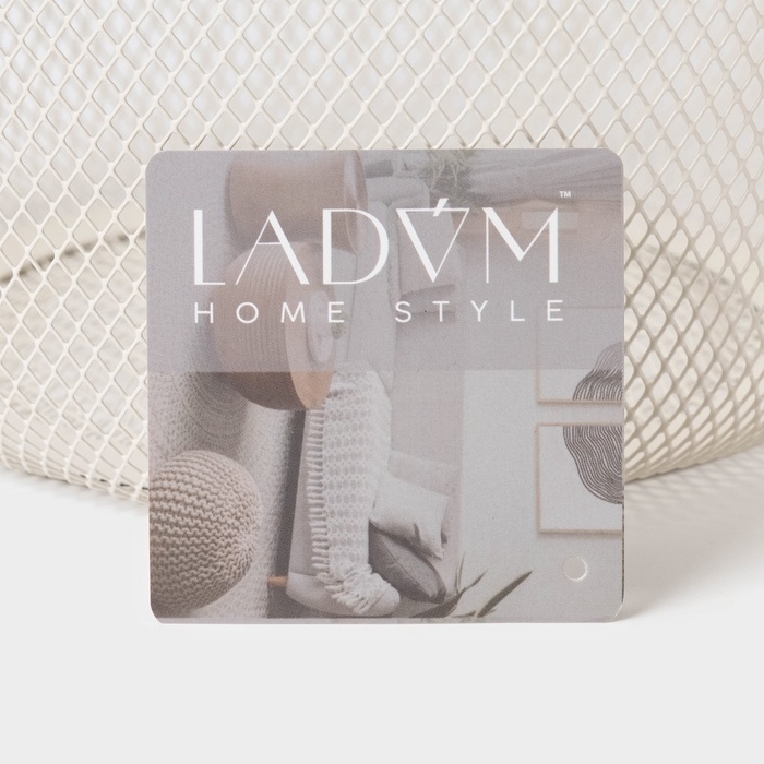 Корзинка универсальная круглая LaDо́m, 26×26×18 см, цвет белый Корзинка универсальная круглая LaDо́m, 26×26×18 см, цвет белый