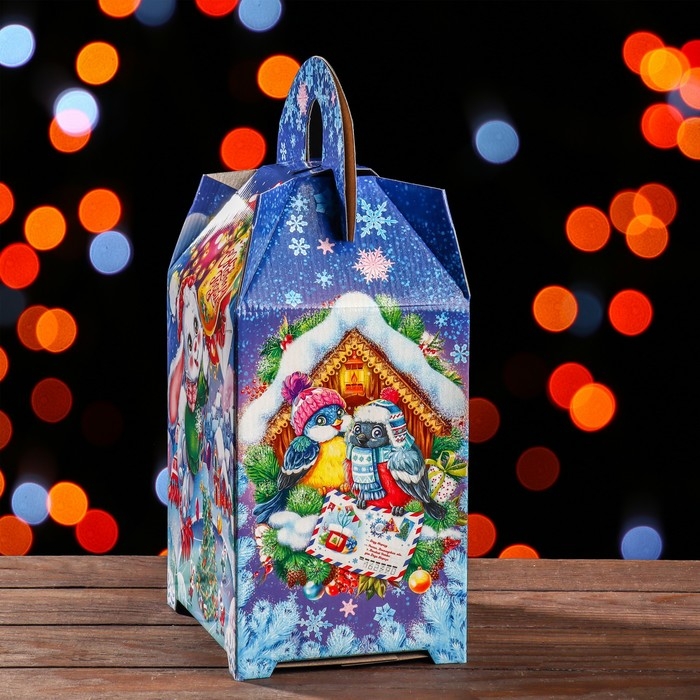 Новый год. Подарочная коробка Новый год. Подарочная коробка "Ларец" 18,5 х 14 х 36 см.