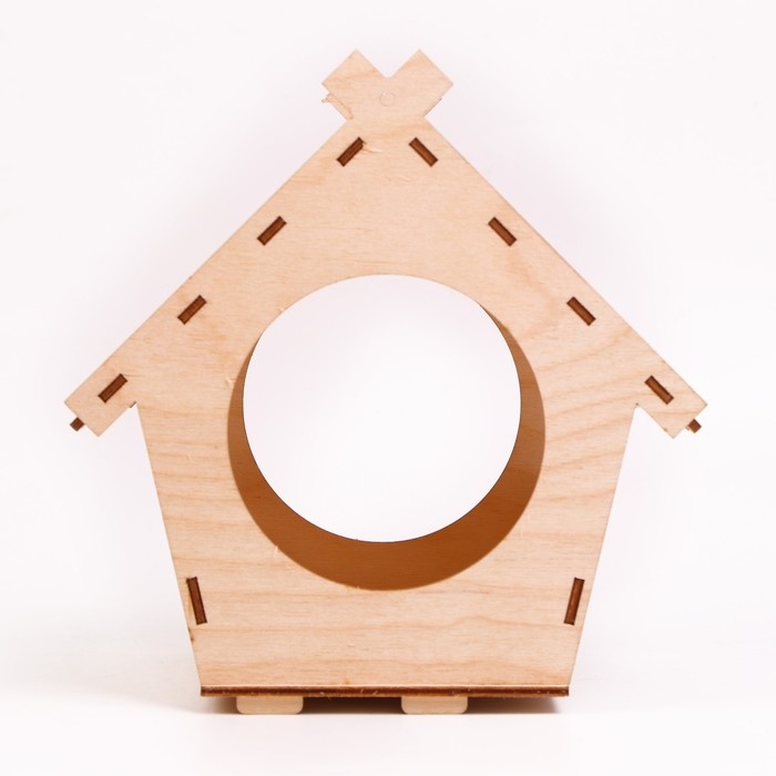 Деревянный скворечник - кормушка для птиц «Домик»