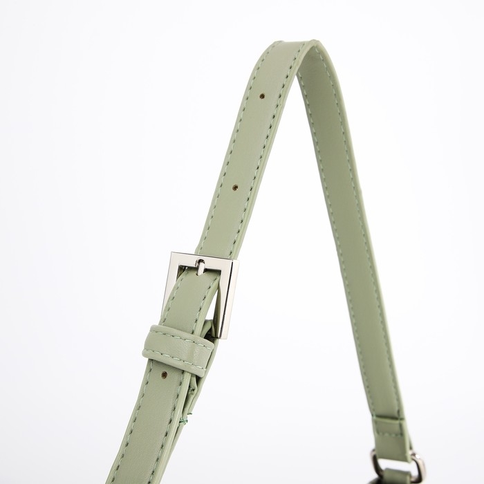 Сумка-багет на молнии, цвет оливковый