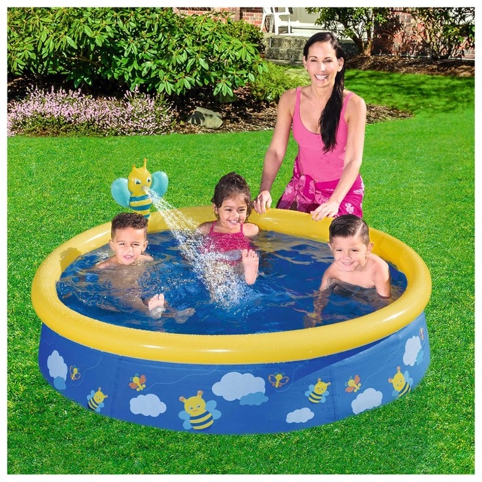 Бассейн Fast Set,152 x 38 см, с распылителем, от 2 лет, цвет МИКС, 57326 Bestway Бассейн Fast Set,152 x 38 см, с распылителем, от 2 лет, цвет МИКС, 57326 Bestway