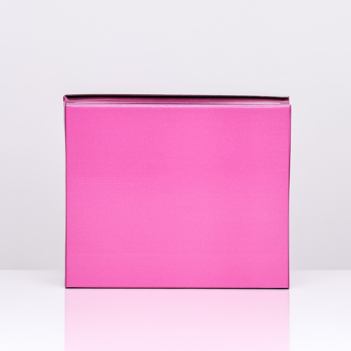 Складная коробка, розовая , 31,2 х 25,6 х 16,1 см Складная коробка, розовая , 31,2 х 25,6 х 16,1 см