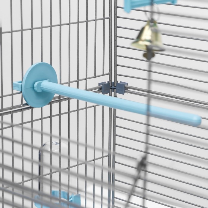 Клетка для птиц Клетка для птиц "Пижон" №101-Б, разборная, 42 х 30 х 65см (укомплект.) бирюзовая