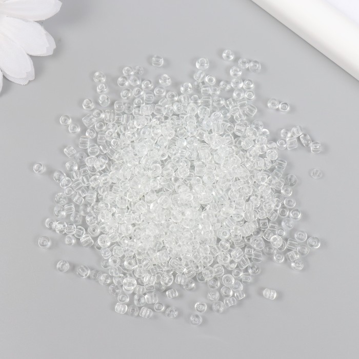 Бисер стекло 6/0  Бисер стекло 6/0 "Прозрачный" 450 гр