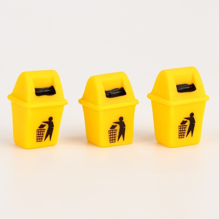 Миниатюра кукольная «Урна», набор 3 шт., размер 1 шт. — 1,5 × 3 × 1,3 см Миниатюра кукольная «Урна», набор 3 шт., размер 1 шт. — 1,5 × 3 × 1,3 см