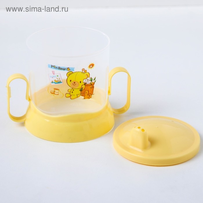 Набор детской посуды, 4 предмета: миска, ложка, вилка, поильник с твёрдым носиком 200 мл, цвета МИКС Набор детской посуды, 4 предмета: миска, ложка, вилка, поильник с твёрдым носиком 200 мл, цвета МИКС