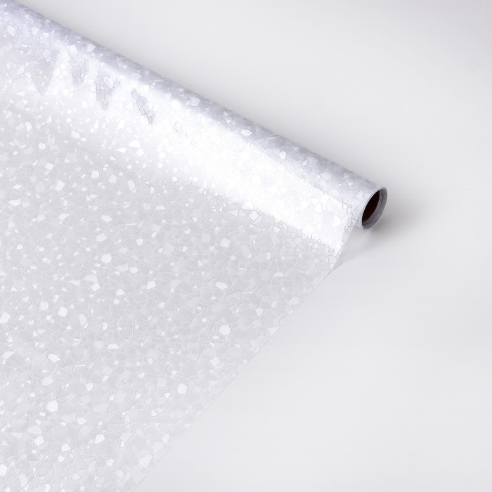 Плёнка самоклеящаяся «Камушки», прозрачная, 45×200 см