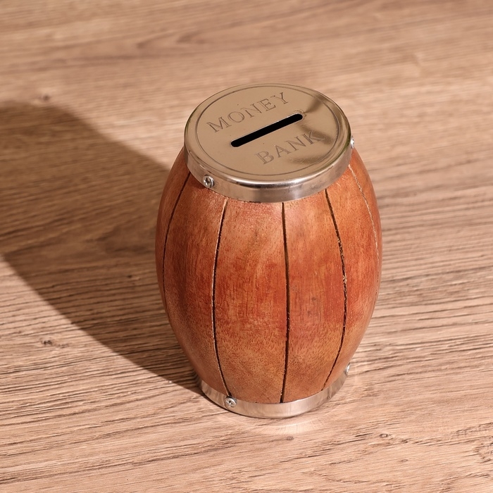 Копилка  Копилка "Банк" 9х9х12 см, манговое дерево