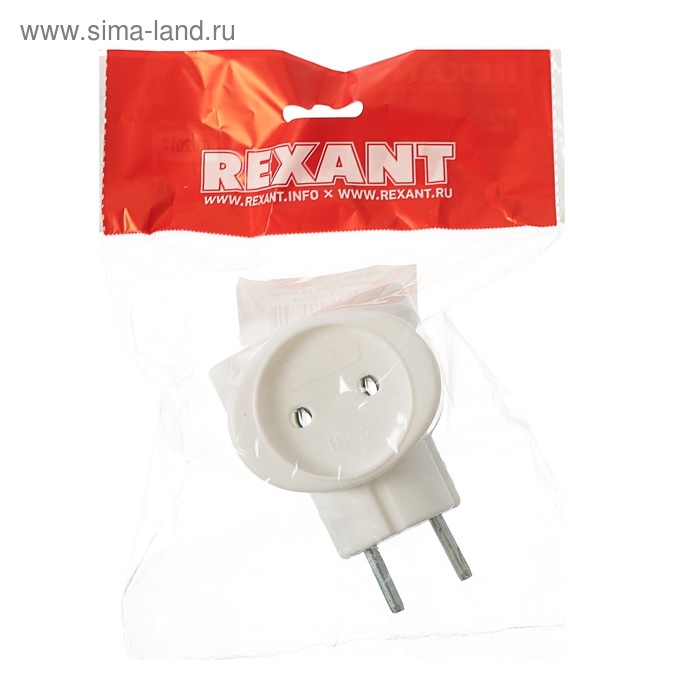Тройник электрический REXANT, 6 А, без з/к, биметалл, белый Тройник электрический REXANT, 6 А, без з/к, биметалл, белый