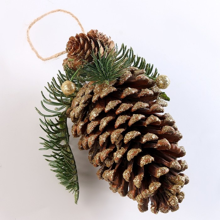 Шишка декоративная « Новогодняя» 12 × 12 × 18,5 см Шишка декоративная « Новогодняя» 12 × 12 × 18,5 см