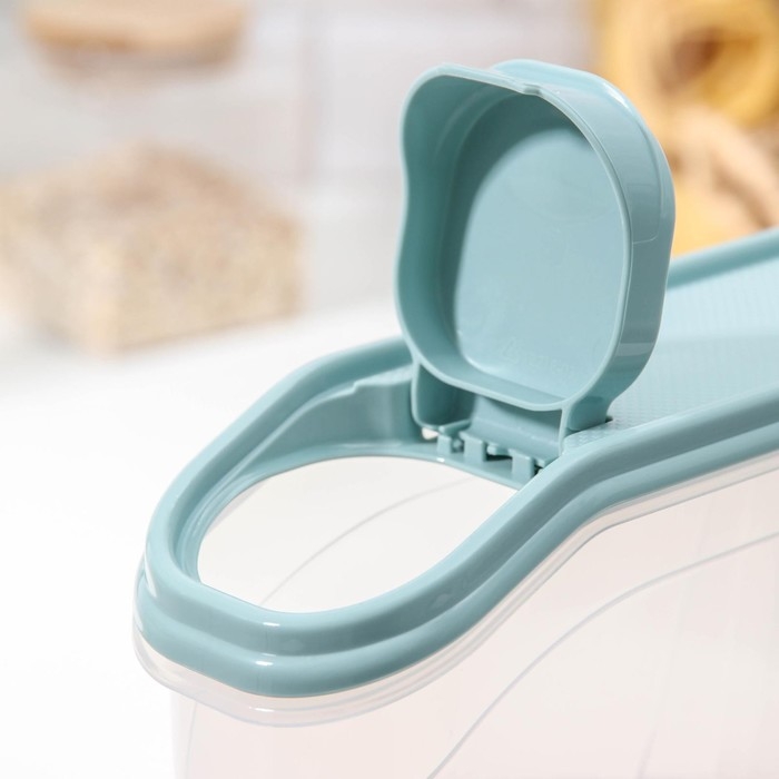 Ёмкость для сыпучих продуктов, 1,5 л, пластик, прозрачная, крышка МИКС