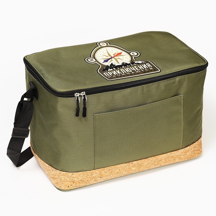 Термосумка с пробковым дном «Приключения», 28 литров Термосумка с пробковым дном «Приключения», 28 литров