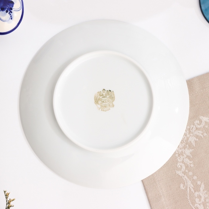 Тарелка Тарелка "Романс мозаика", д-200мм, нео гжель