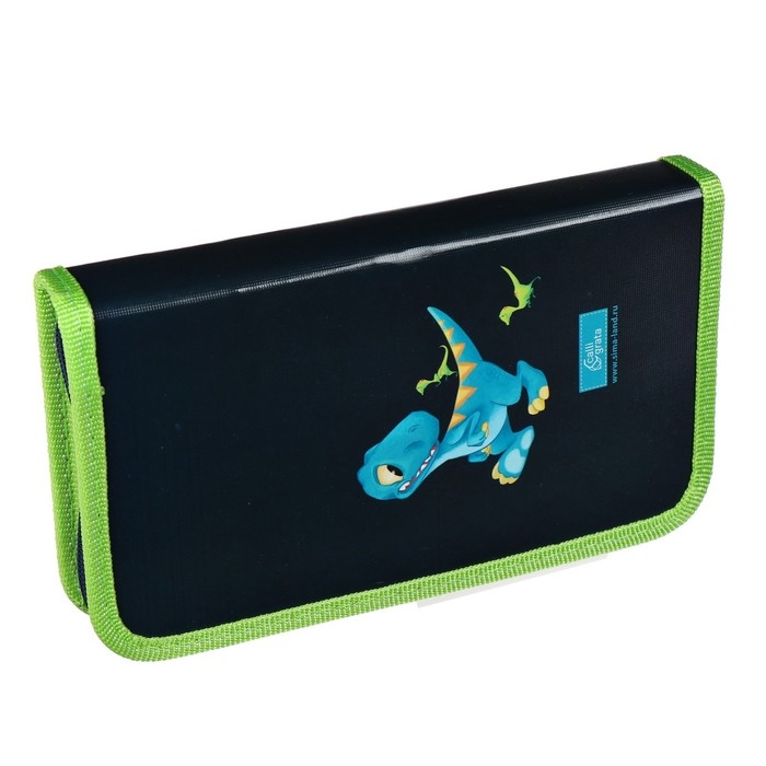 Пенал 1 секция 115 х 205 х 30 мм, Calligrata Пенал 1 секция 115 х 205 х 30 мм, Calligrata "Дино", ламинированный картон