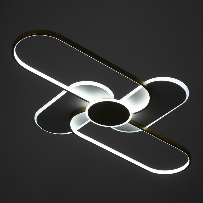 Светильник Светильник "Лайн" LED 90Вт 4000К бело-золотой 110х67х6 см BayerLux