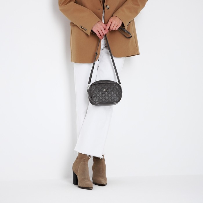 Сумка кросс-боди на молнии, цвет серый Сумка кросс-боди на молнии, цвет серый