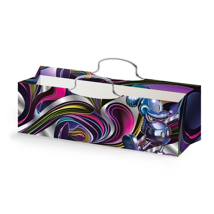 Пакет под бутылку с тиснением, Микки Маус, 35,5х12,5х9 см Пакет под бутылку с тиснением, Микки Маус, 35,5х12,5х9 см