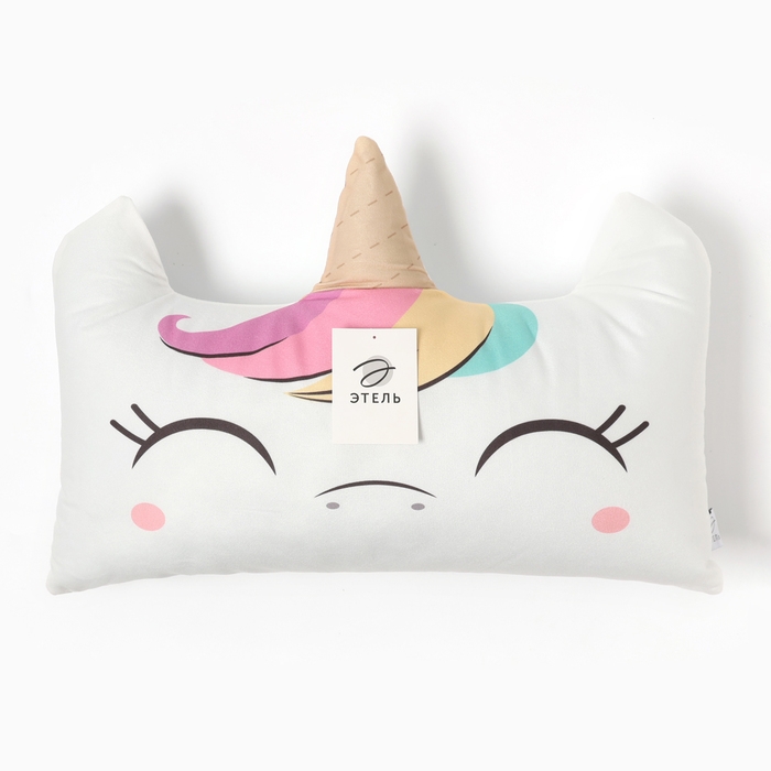 Подушка декоративная Этель Подушка декоративная Этель "Единорог", 40*60 см, 100% п/э, велюр