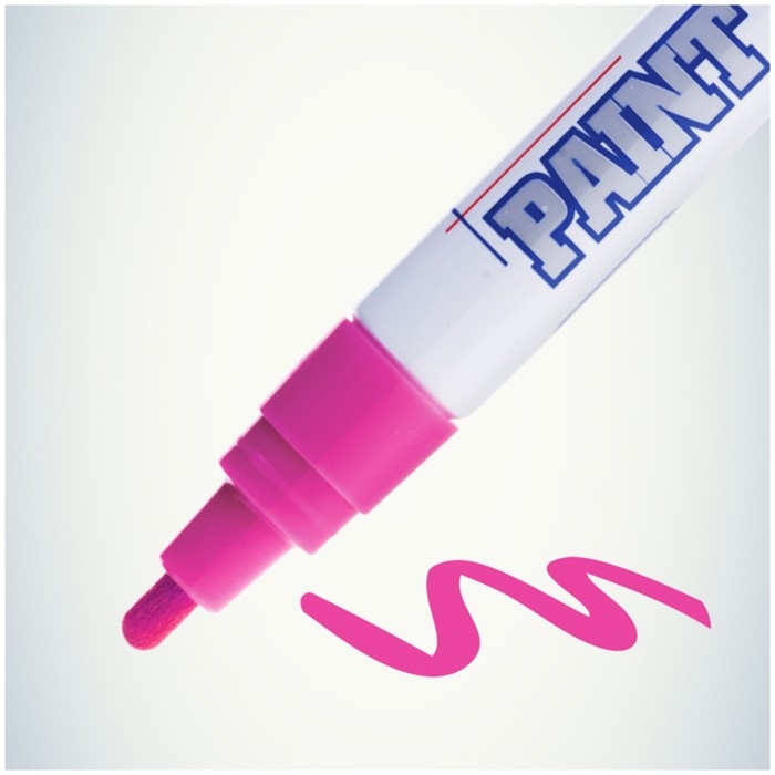 Маркер-краска (лаковый) MunHwa, 4.0 мм, розовая нитро-основа