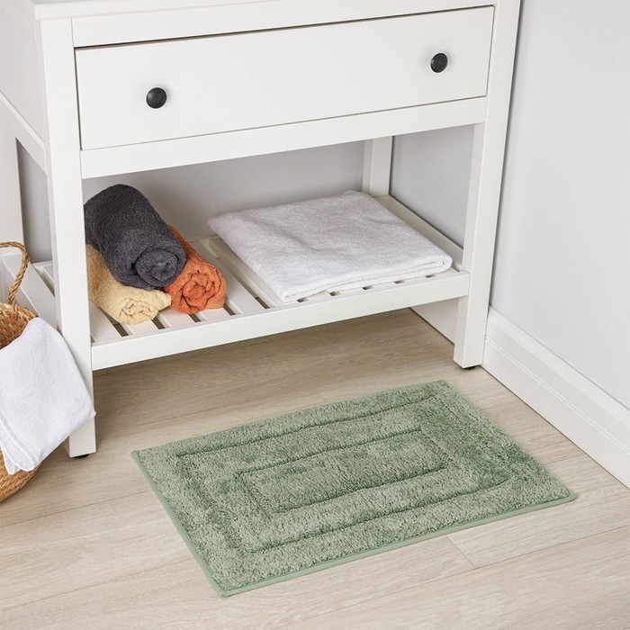 Коврик для дома SAVANNA «Мягкость», 50×80 см, цвет зелёный Коврик для дома SAVANNA «Мягкость», 50×80 см, цвет зелёный