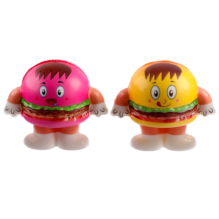 Мялка сквиши Мялка сквиши "Бургер", виды МИКС