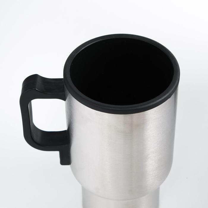 Термокружка, 450 мл, Автомобильная  Термокружка, 450 мл, Автомобильная "Мастер К", сохраняет тепло 4 ч, 16 х 8.5 см