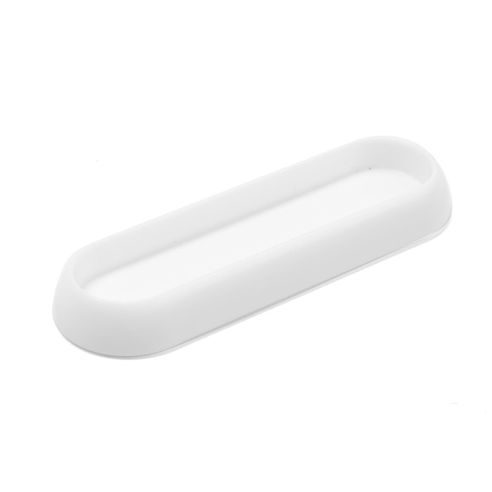 Ручка мебельная самоклеющаяся CAPPIO, L=106 мм, пластик, цвет белый Ручка мебельная самоклеющаяся CAPPIO, L=106 мм, пластик, цвет белый