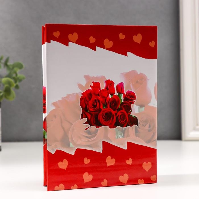 Фотоальбом на 100 фото 10х15 см Фотоальбом на 100 фото 10х15 см "Цветы" МИКС 16,5х12,5х5 см