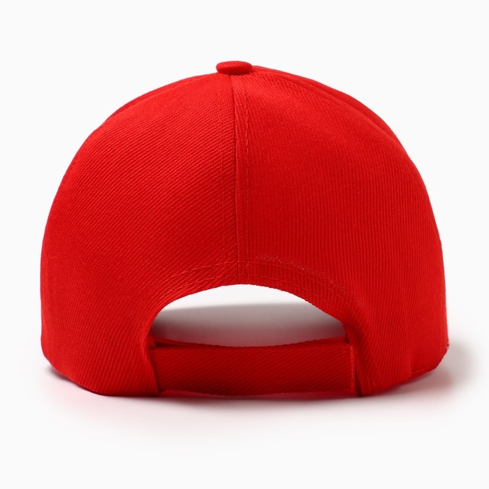 Бейсболка мужская однотонная MINAKU, размер 58, цвет красный Бейсболка мужская однотонная MINAKU, размер 58, цвет красный