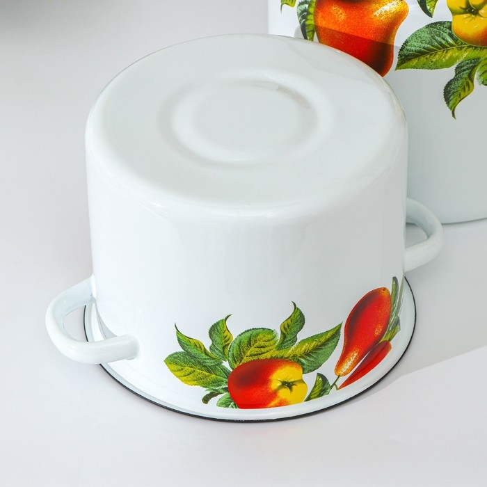 Набор кастрюль «Дары лета», 2 предмета: 3.5 л, 5.5 л, индукция