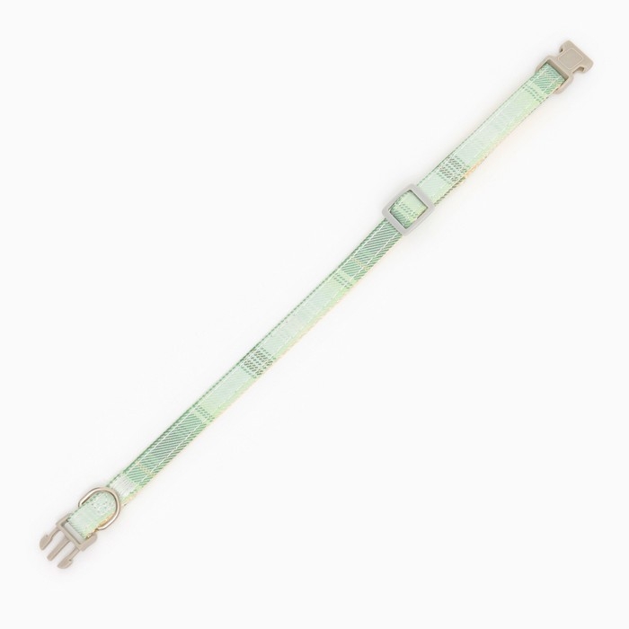 Ошейник Ошейник "Мягкость", полиэстер, с бубенчиком, 34 х 1 см, зелёный