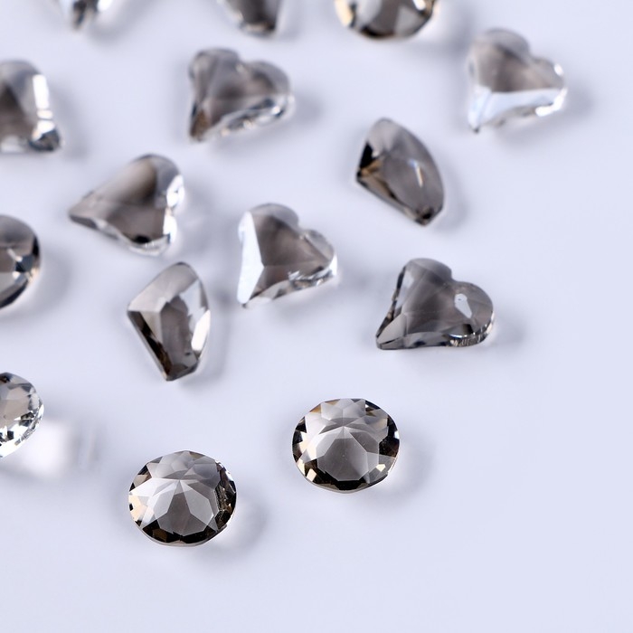 Камешки декоративные для творчества, набор 15 шт., цвет серый, камни: от 6 до 14 мм Камешки декоративные для творчества, набор 15 шт., цвет серый, камни: от 6 до 14 мм