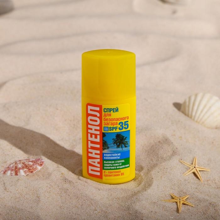 Спрей для безопасного загара Биокон «ПАНТЕНОЛ» SPF-35, 95 мл Спрей для безопасного загара Биокон «ПАНТЕНОЛ» SPF-35, 95 мл