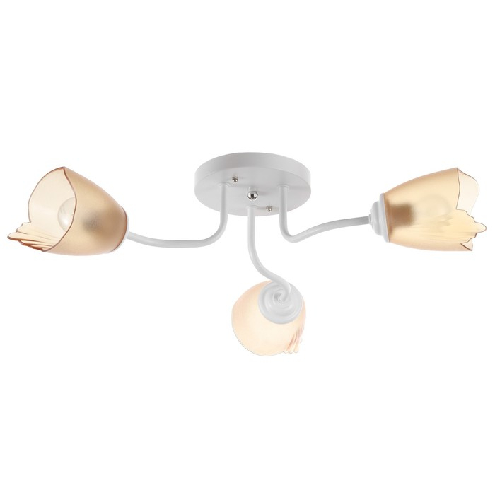 Люстра 1341001/3BR E27 15Вт белый-коричневый BayerLux Люстра 1341001/3BR E27 15Вт белый-коричневый BayerLux