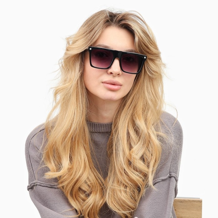 Очки солнцезащитные Очки солнцезащитные "OneSun", uv 400, дужка 15 см, ширина 14.5 см, линза 4.3 х 5.2 см