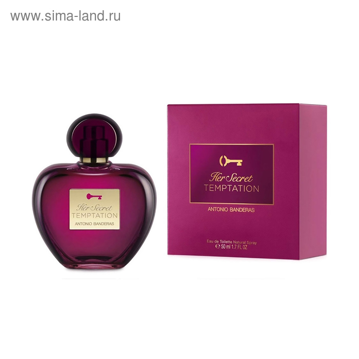 Туалетная вода Antonio Banderas Her Secret Temptation, 50 мл Туалетная вода Antonio Banderas Her Secret Temptation, 50 мл