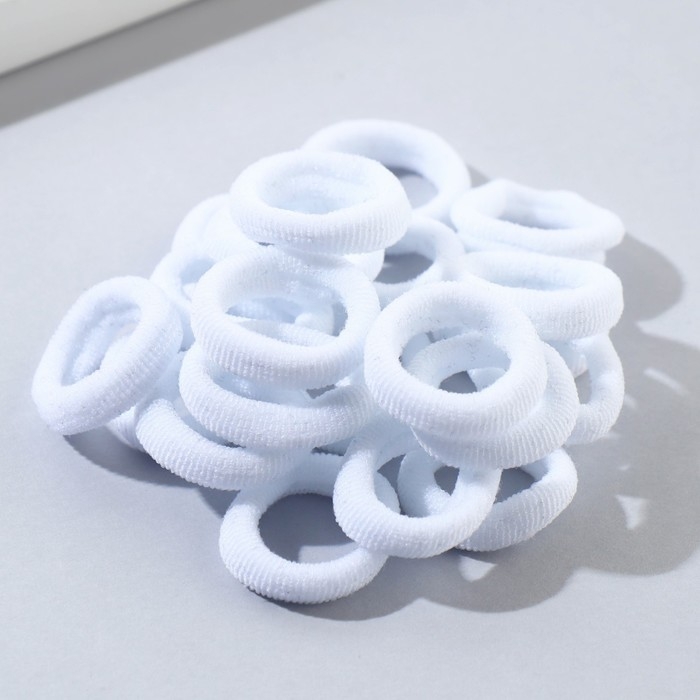 Резинки для волос «Белый мишка», 20 шт Резинки для волос «Белый мишка», 20 шт