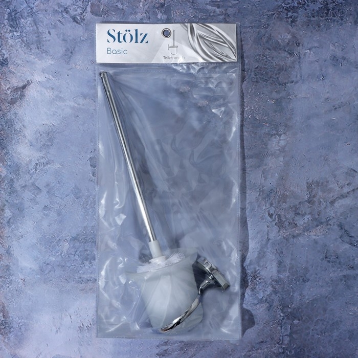 Ёрш для унитаза с подставкой настенный Штольц Stölz «Нео», 12×14×36 см, цвет хромированный Ёрш для унитаза с подставкой настенный Штольц Stölz «Нео», 12×14×36 см, цвет хромированный