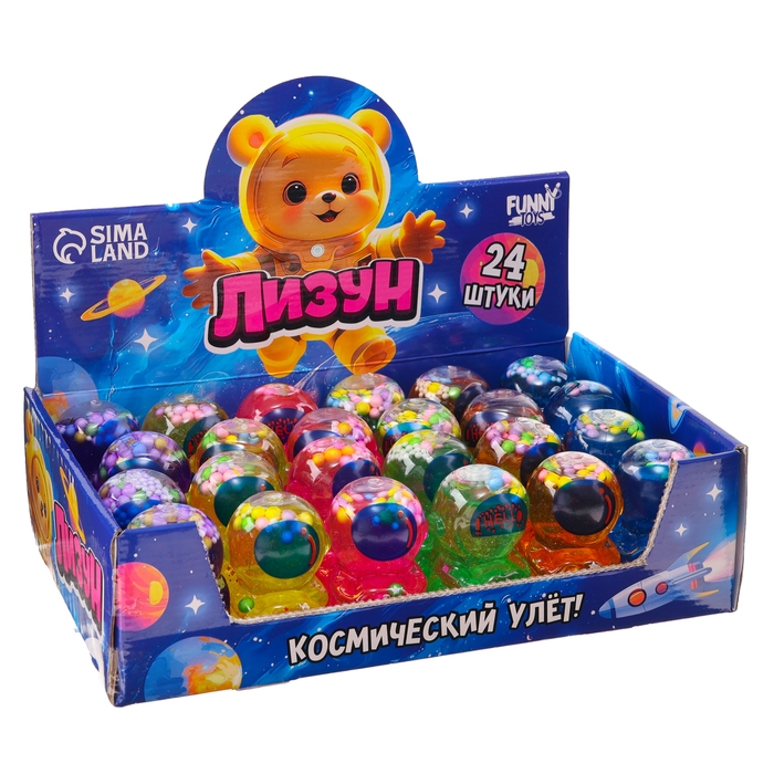 Лизун - слайм &laquo;Космонавт&raquo;, цвета МИКС